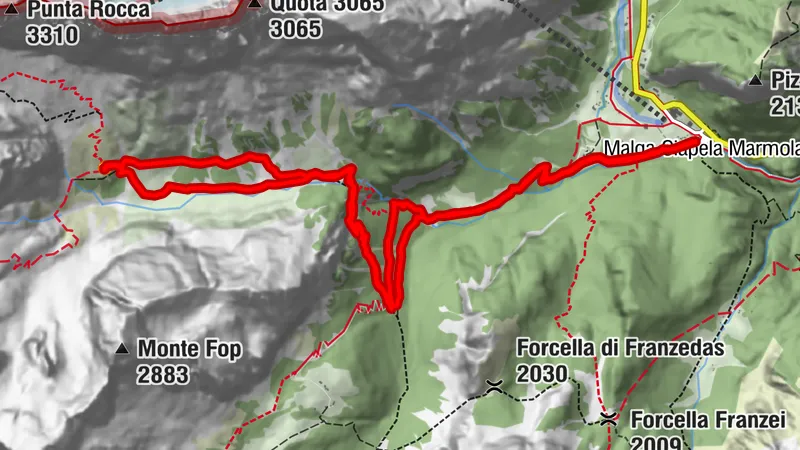 VENETO, Dolomiti (Marmolada): Malga Ciapela - Malga Ombretta - Rifugio Onorio Falier a/r