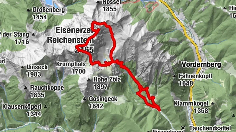 Von der Hirnalm über Krumpenbach, Reichenhals und den Eisenerzer Reichenstein zum Krumpensee – abwechslungsreiche Panorama-Rundtour