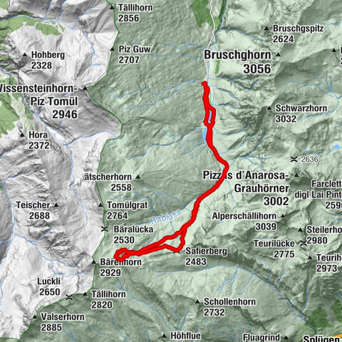 Vorgipfel Bärenhorn und Safierberg