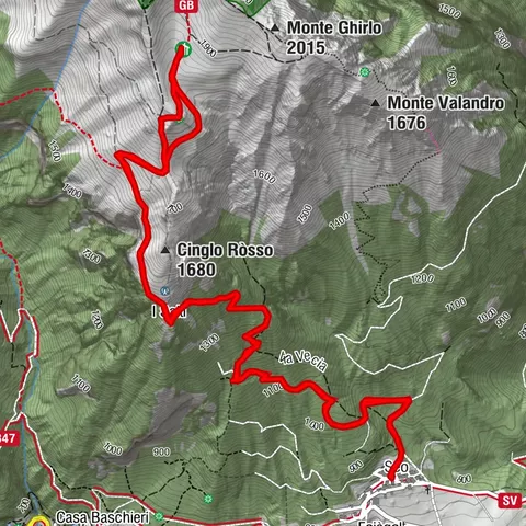 Sur le Monte Valandro