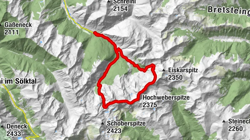 Wölzer Tauern - Hochweberspitze 2.375m - vom Glattjoch über den NO-Grat