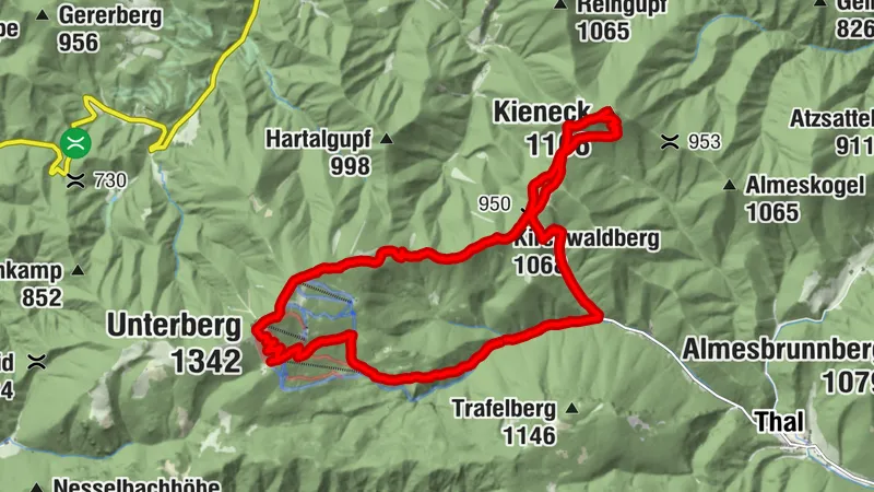 Trafelquellen - Unterberg - Kieneck - Muggendorf
