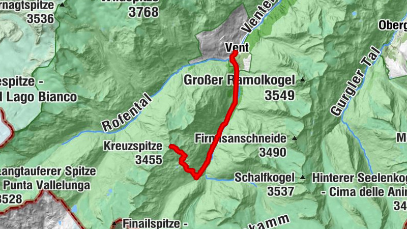 Vent - Kreuzspitze