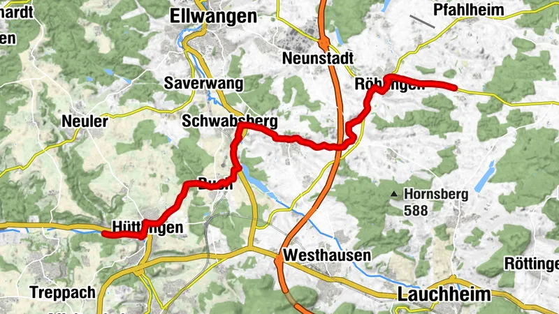 Ostalb-Radrunde - V3 Niederalfingen - Röhlingen