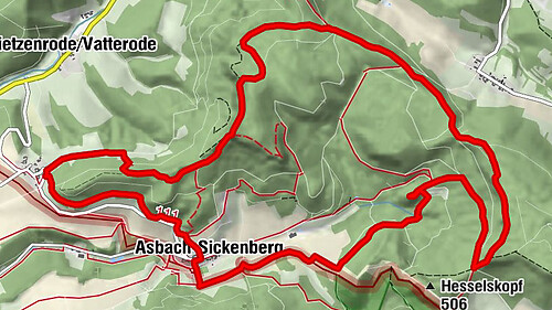 Premiumweg P16 Asbach Sickenberg