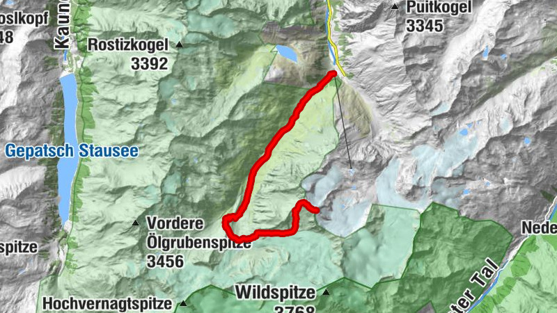 Gletschersteig Pitztaler Gletscher - Taschachhaus - Mandarfen