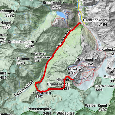 Gletschersteig Pitztaler Gletscher - Taschachhaus - Mandarfen