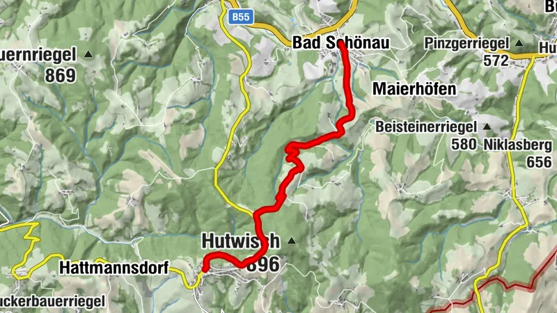 Verbindungsweg E-Bike Bad Schönau - Hochneukirchen