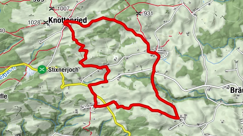 Circuit de Knottenried par le Tobelweg près d'Einharz