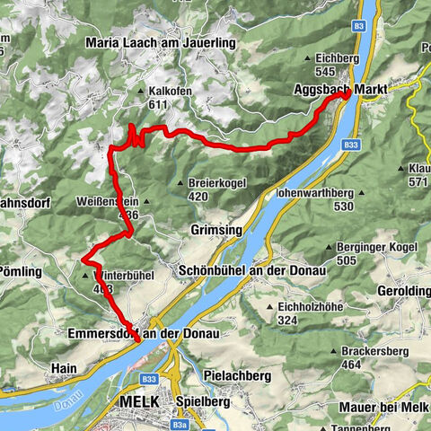 Welterbesteig Wachau 07: Aggsbach Markt-Emmersdorf (Naturpark Jauerling-Wachau)
