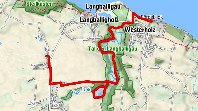 von Freienwillen über Langballigau bis Westerholz
