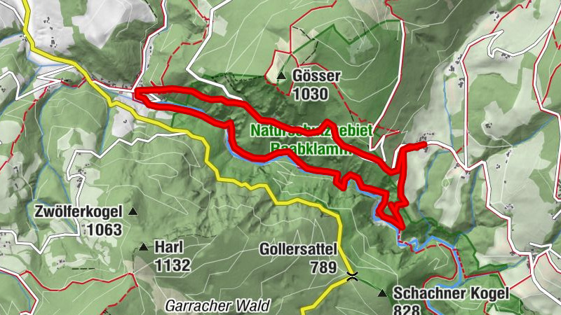 Dürntal - Raabklamm - Arzberg - Runde