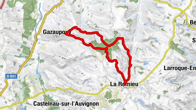 La Romieu - À travers le Broutès