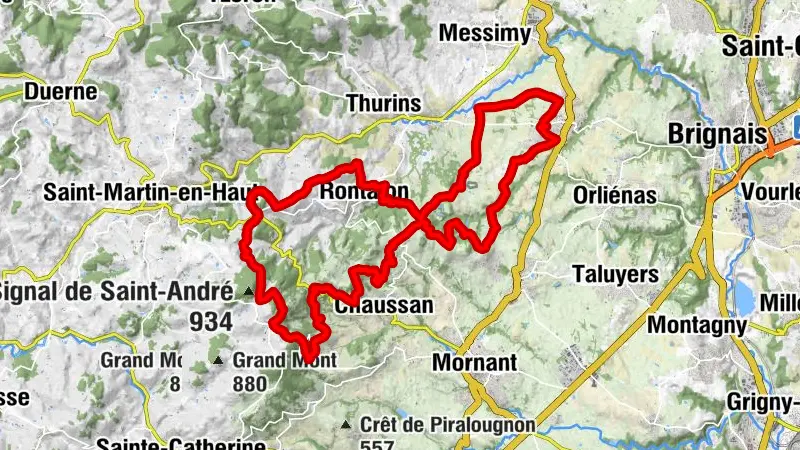 Circuit VTT 191  - Tour de Saint-André-la-Côte