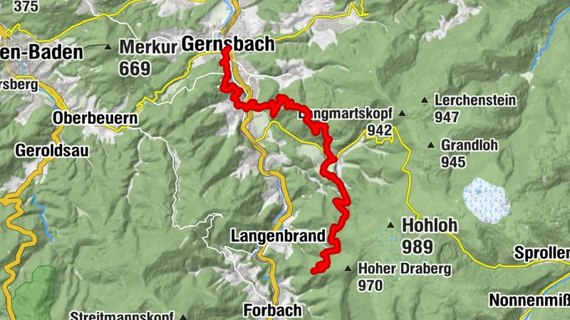 Trekking Schwarzwald Camp Latschig - Gernsbach (Murgleiter)