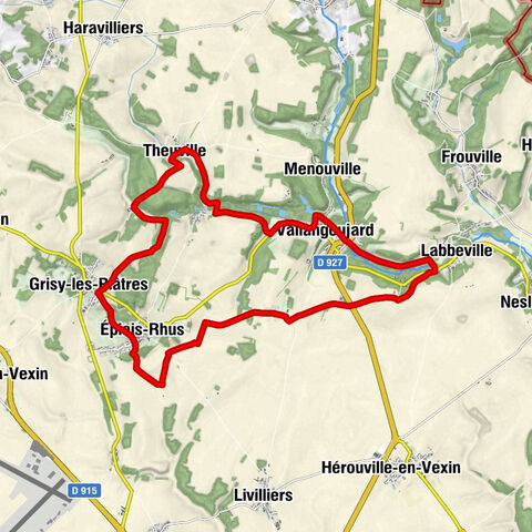 Circuit des bois d'en haut : Vallangoujard