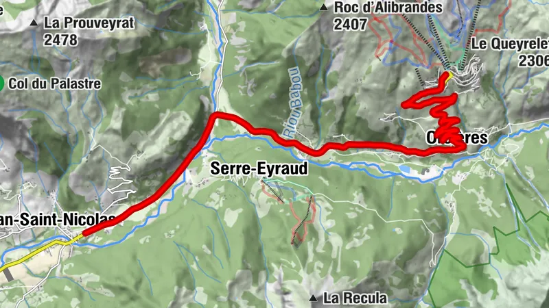 Montée d'Orcières-Merlette