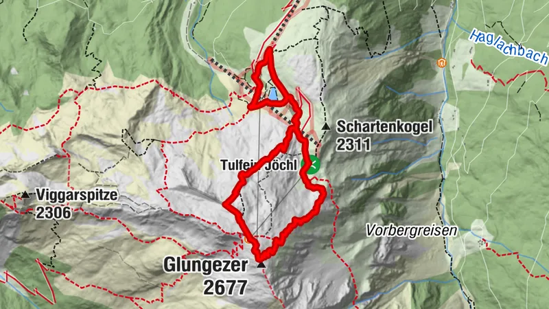 Tulfes, Sagen Klettersteig Glungezer