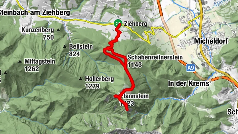 Schabenreitnerstein & Nackter/Rauher Kalbling