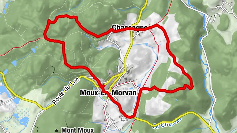 Le Tour de Moux en Morvan. bovenste deel.