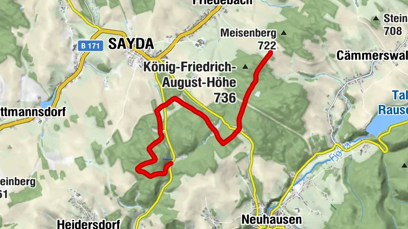 Blockline Etappe 10: Kreuztanne » Mortelgrund (Sayda)