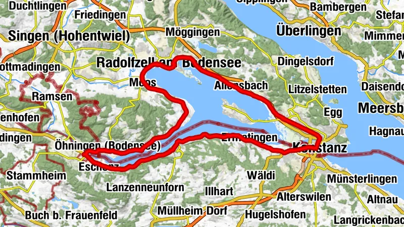Circuit à vélo de course à Untersee
