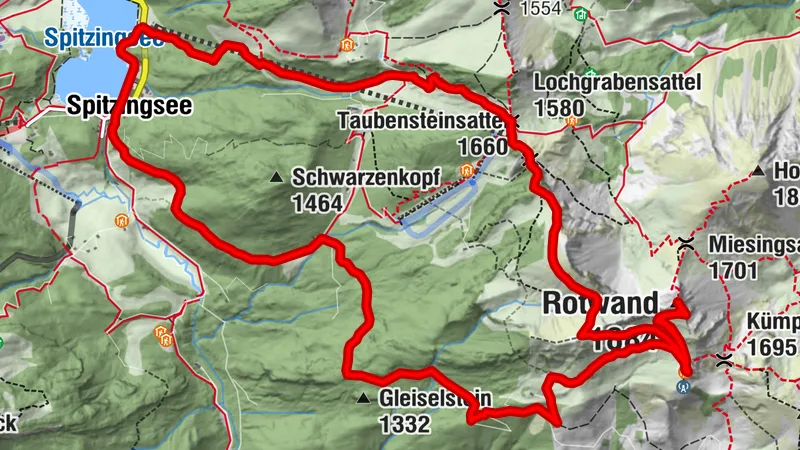 Vom Spinnradl auf die Rotwand