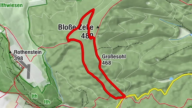 Auf dem Kammweg zum Raabe-Turm (Hz 3)
