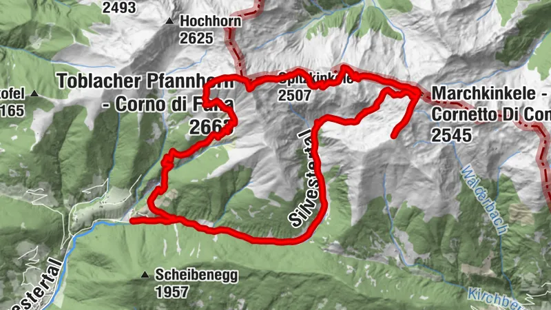 Toblach, Marchkinkele Pfannhorn Bonnerhütte