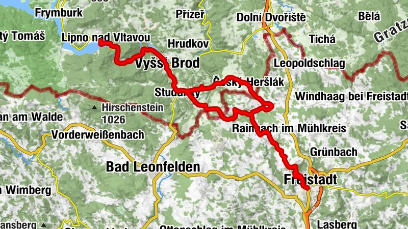 Gravel tour Lipno CZ loop | Impulshotel Freigold