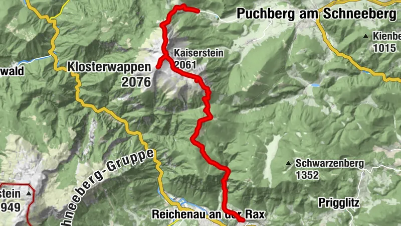 Schneeberg Vier Gipfel Tour