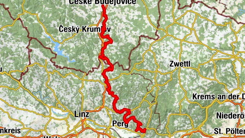 Chemin des châteaux et forteresses - itinéraire sud