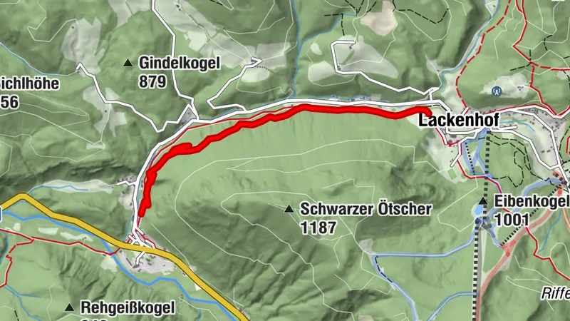 Lackenhof am Ötscher - parcours de ski de fond cyclable