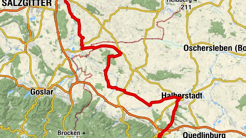 Radroute Straße der Welfen