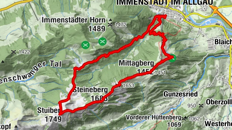 Mittagberg-Steineberg-Stuiben