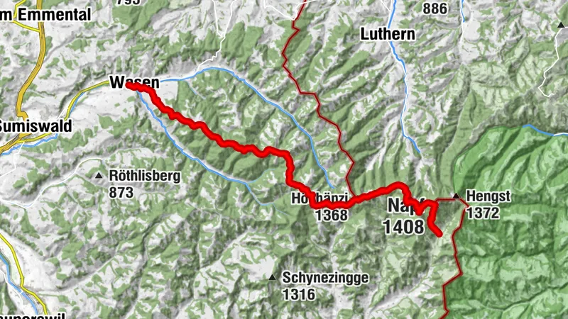 Aussichtsreiche Genusstour auf den Napf: Wasen - Hinterarni - Napf