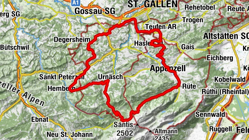 Säntis-Kuss | Teufen <=> Schwägalp