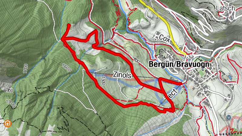 Sentier "Bergüner Holzweg"