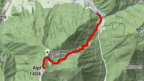 wanderung auf den alpl