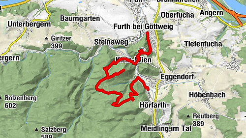 Mammutbäume, Waxenberg und Göttweig