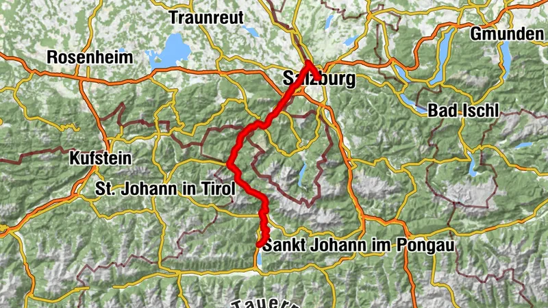 Balade à vélo Saalach - De Maishofen à Salzbourg