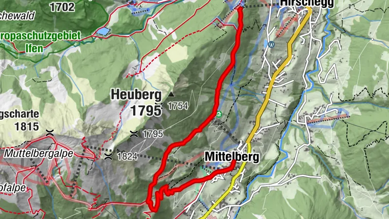 Randonnée sur le parcours supérieur