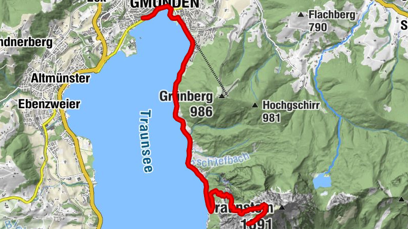 OÖ Voralpen: Abstieg vom Traunstein über den Hernlersteig