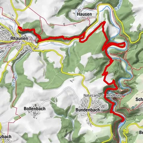 Saar-Hunsrück-Steig - 15e étape : Forellenhof Reinhardtsmühle - Rhaunen