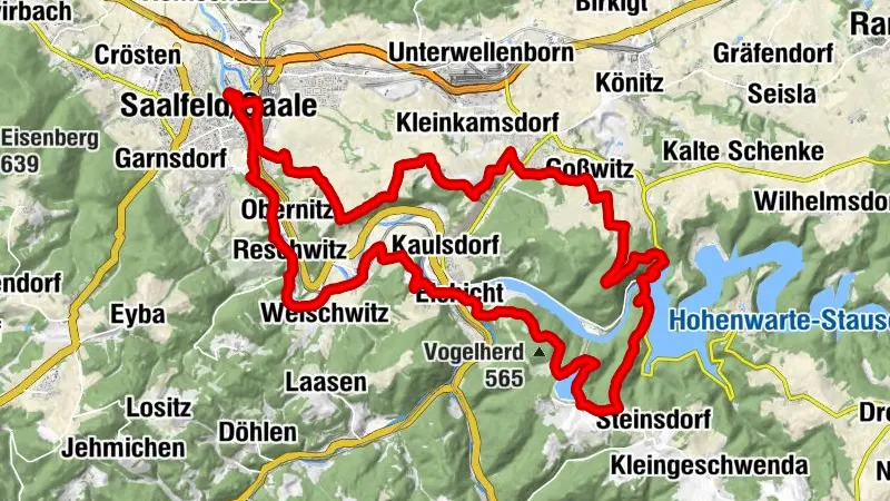 VTT Saalfeld 02 : Parcours circulaire sur le Mont Rouge