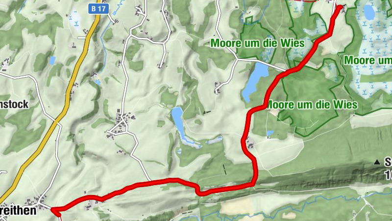 Über den König-Ludwig-Weg zur Wieskirche