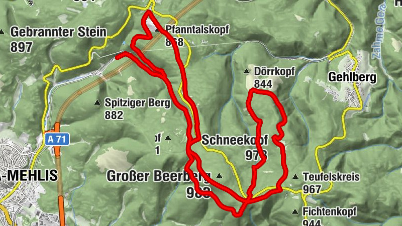 Wanderung mit Aussichten durch den Thüringer Wald