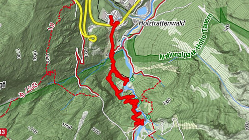 Untere Wasserälle Krimml Krimml, Österreich