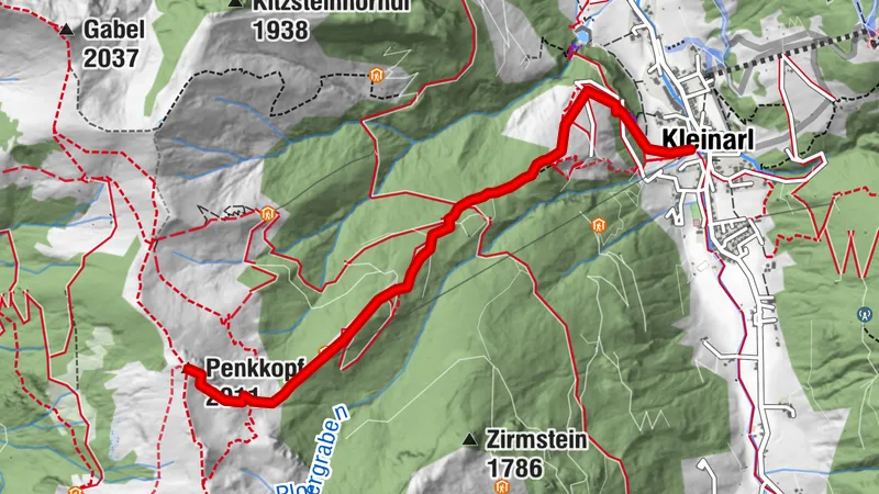 Penkkopf via Kleinarlerhütte depuis Kleinarl