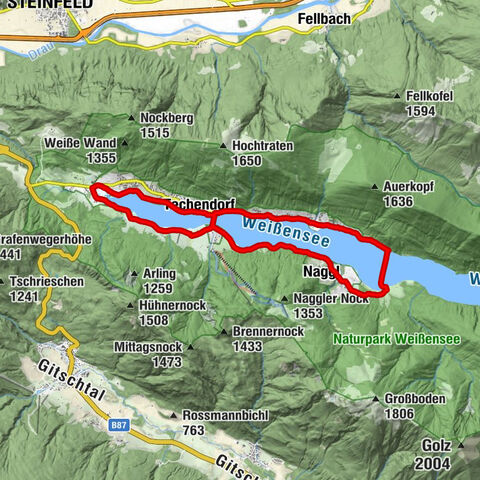 Fahrradtour Weissensee